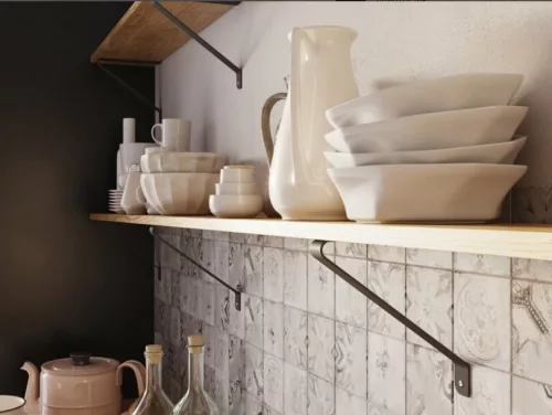 GALA Polctartó, 25 x 22 cm, matt fekete