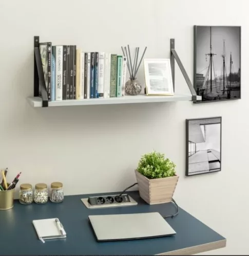 GINO Polctartó, 30 x 20 cm, matt fekete