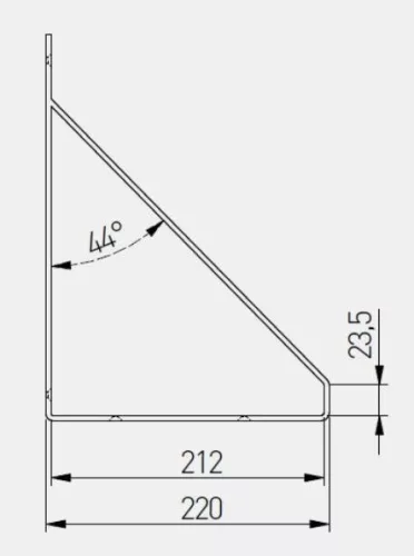 GINO Polctartó, 30 x 20 cm, matt fekete