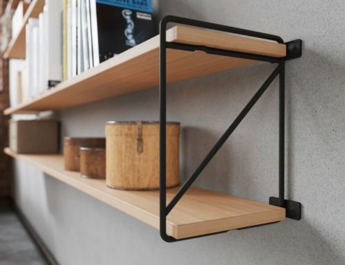 ROD Regalhalter, 21 x 17 cm, mattschwarz