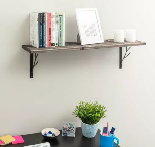 TREE Polctartó, 20 x 17 cm, matt fekete