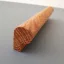 Abgerundeter Massivholz-Möbelgriff, Eiche geölt 32 mm Bohrungsabstand