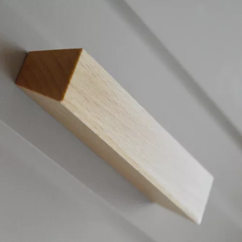 Möbelgriffe aus Holz, Buche lackiert, mit Bohrungsabstand 64-96-128 mm