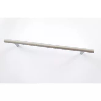   Metall-Möbelgriff, matt verchromt, Bohrlochabstand 416 mm, modern, Stangengriff
