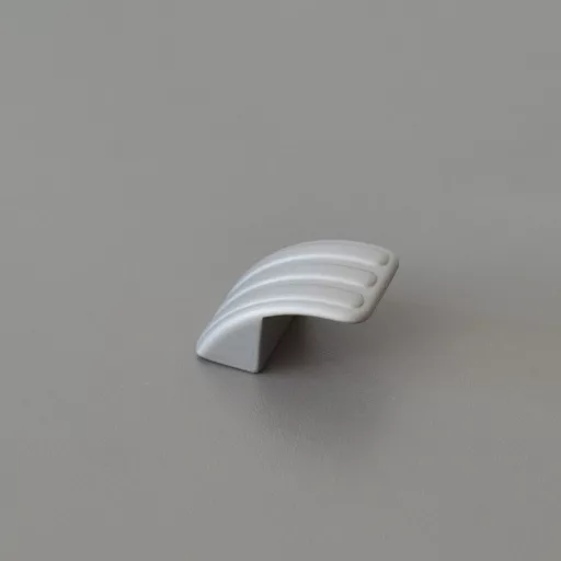 Möbelknopf aus Metall in der Farbe Chrom matt