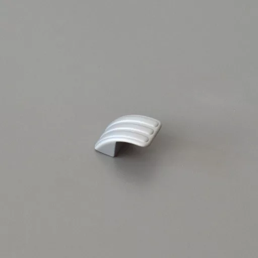 Möbelknopf aus Metall in der Farbe Chrom matt