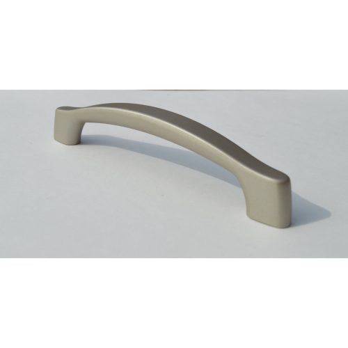 Fém bútorfogantyú, matt nikkel színű, 128 mm furattávval