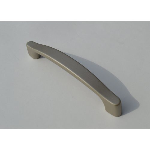 Fém bútorfogantyú, matt nikkel színű, 128 mm furattávval