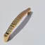 Metallgriff mit geriffelter Oberfläche, Lochabstand 96 mm, goldfarben