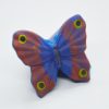 Möbelknopf aus Kunststoff, blauer-rot Schmetterling