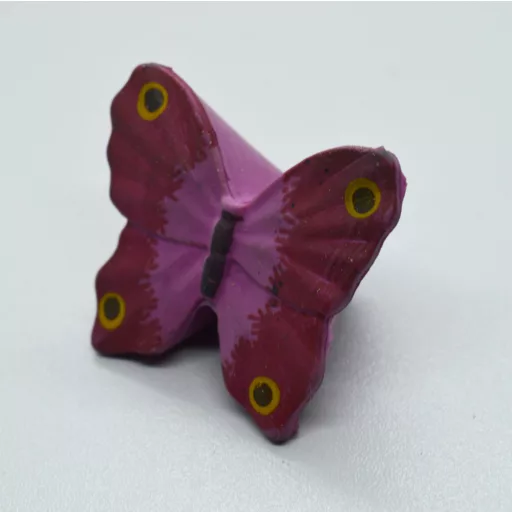 Möbelknopf aus Kunststoff, lila Schmetterling