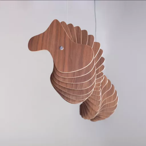 Shelfordii Ply Lampe, Sonderanfertigung, Sperrholz, moderner Stil