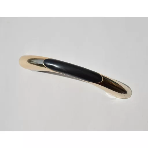 Retro-Möbelgriff aus Kunststoff in Gold und Schwarz