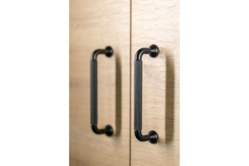 STRUCTURE matt fekete bútorfogantyú, 192 mm furattáv, modern