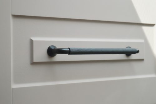 STRUCTURE matt fekete bútorfogantyú, 192 mm furattáv, modern