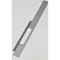 Möbelgriff aus Metall in der Farbkombination Aluminium matt und Chrom glänzend