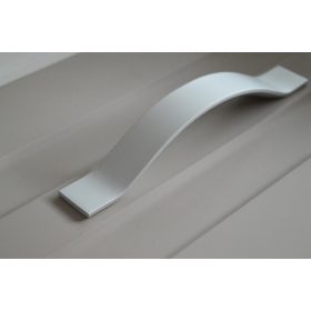   Fém bútorfogantyú, matt króm színű, 128 mm furattávval