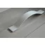 Metall-Möbelgriff, matt verchromt, mit 128 mm Lochabstand