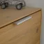 Fém bútorfogantyú, alumínium színű, 96 mm furattávval