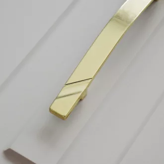   Metall-Möbelgriff der Klasse II, mattgoldfarben, mit 128 mm Bohrlochabstand