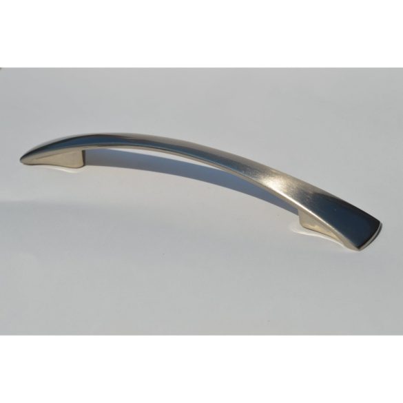 Metal furniture handle in Elox nickel colour, modern style
