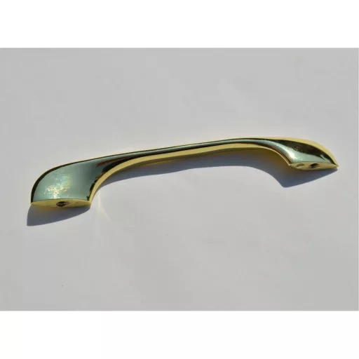 Un92 Goldfarbene Möbelgriffe in gebogener Form