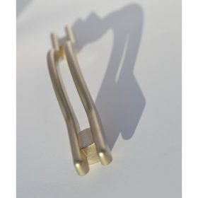   Fém bútorfogantyú, matt nikkel színű, 96 mm furattávval