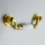Möbelgriff in der Farbe Weiß-gold , Material Metall-Kunststoff