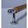 Metall-Holz-Möbelgriff, Chrom - Farbe Eiche, Bohrung 96 mm
