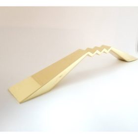   UU21 Formabontó kialakítású fém bútorfogantyú, 128 mm furattávolsággal