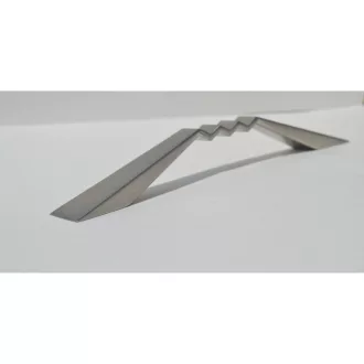   Metall-Möbelgriff, Farbe Elox Nickel, 128 mm Bohrungsabstand