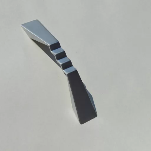 Metall-Möbelgriffe, Seidenglanz-Chrom, Bohrungsgröße 128 mm
