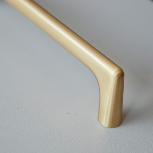 OCTAVIO Metallgriff, 128 mm Bohrung, gold gebürstet