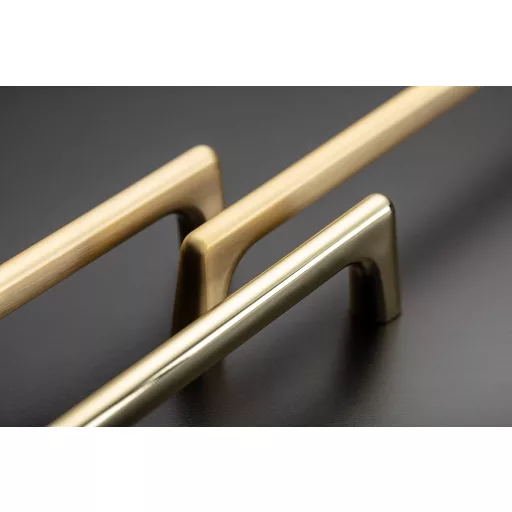 UZ-OCTAVIO-160-20M, Metall-Möbelgriff, 160 mm Lochabstand, mattschwarz