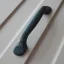 UZ12_20M Mattschwarzer Metall-Möbelgriff, 96 mm 