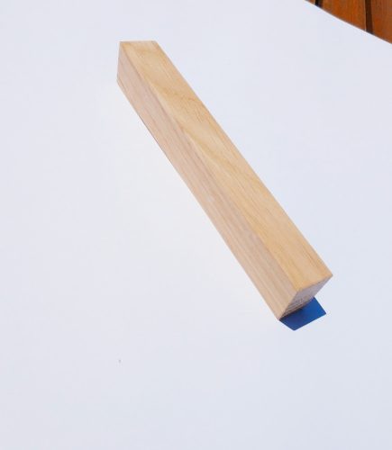 Möbelgriff aus Holz, Eiche natur, mit Bohrungsabstand 64-96-128 mm