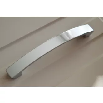   Z082_160 Möbelgriff aus Metall, glänzend verchromt, Bohrung 160 mm
