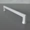 Z273_160 Matt fehér színű fém bútorfogantyú, 160 mm furattávval