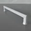 Z273_160 Matt fehér színű fém bútorfogantyú, 160 mm furattávval