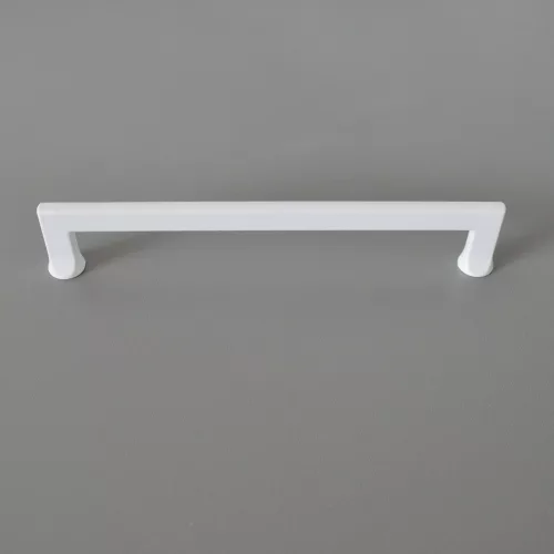 Metall-Möbelgriff in Mattweiß mit 160 mm BA