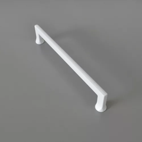 Metall-Möbelgriff in Mattweiß mit 160 mm BA