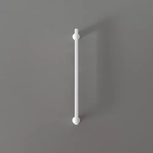 Metall-Möbelgriff in Mattweiß mit 160 mm BA