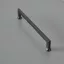Mattschwarzer Metall-Möbelgriff mit 160 mm BA