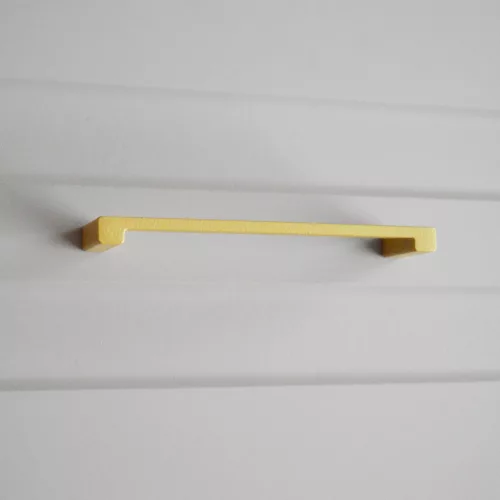 Z306_128_MA, Metall-Möbelgriff mit strukturierter Oberfläche, matt goldfarben, 128 mm Lochabstand