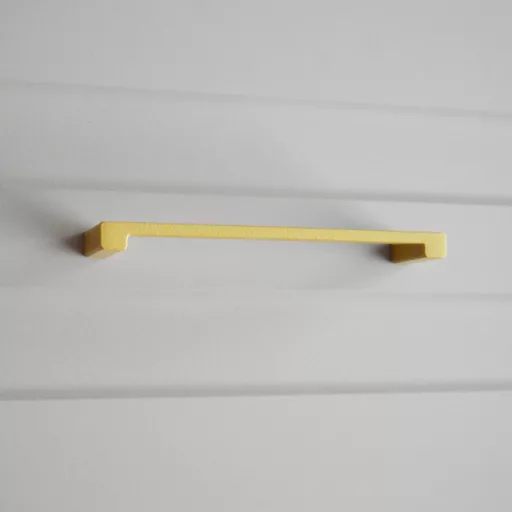 Z306_128_MA, struktúrált felületű, matt arany színű, fém bútorfogantyú, 128 mm furattávval