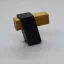 BEAM Z324_0_42, Möbelknöpfe und Haken aus lackiertem Metall und Eiche, mit 42,5 mm Holzteil