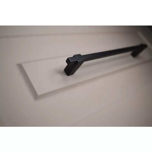 Z383_F Metall-Möbelgriff, schwarz strukturiert, 160 mm Lochabstand