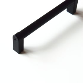  Z409_256, Matt fekete, fém bútorfogantyú 256 mm furattávval