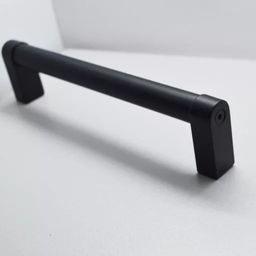 Z409_320 Metall-Möbelgriff, mattschwarz, mit 320 mm Lochabstand