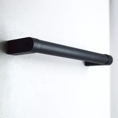 Z409_384  Metall-Möbelgriff, mattschwarz, mit 384 mm Lochabstand